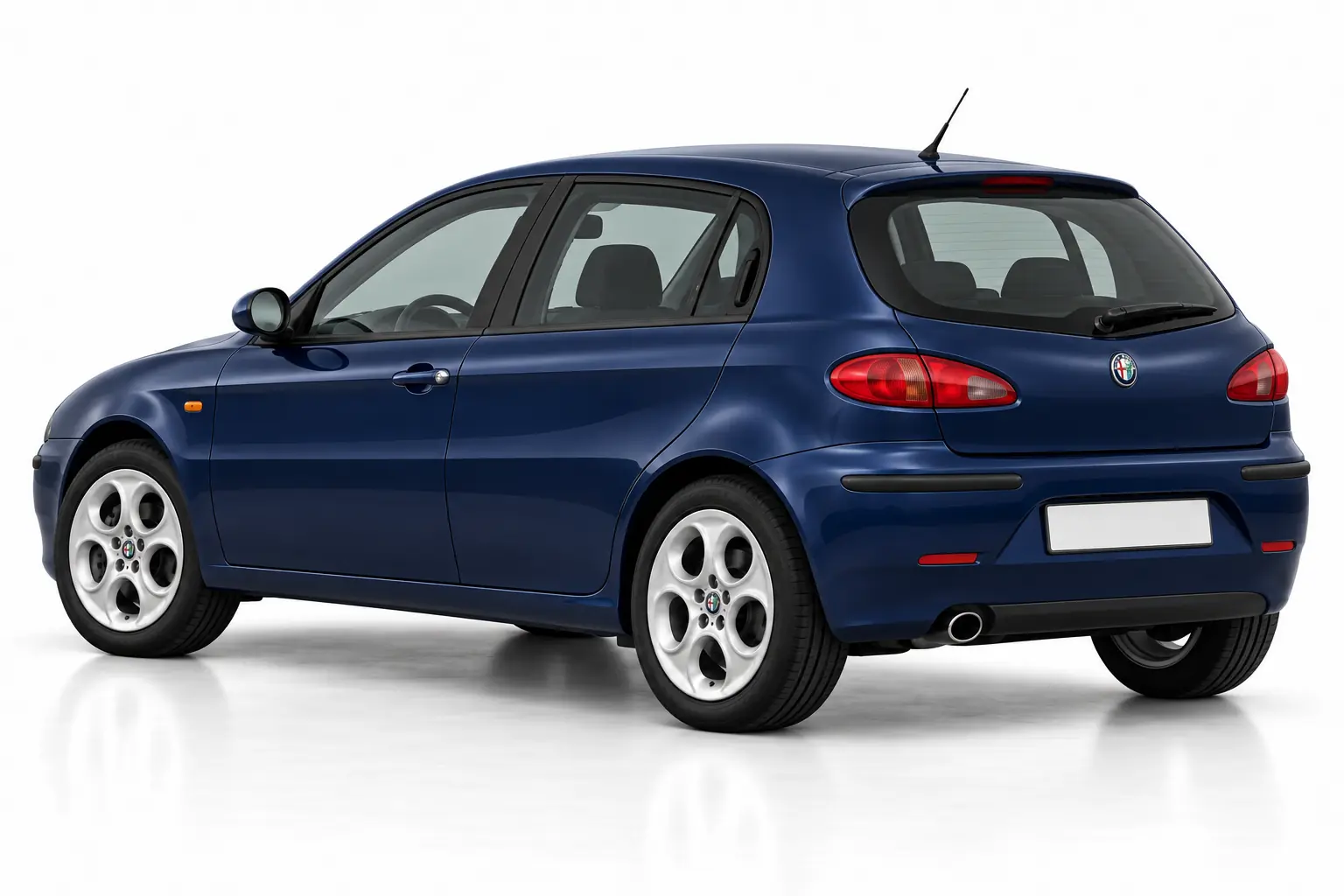Kit vitre teintée Alfa Romeo 147 – Phase 1, 5 portes, 2000–2005 — vue trois-quarts arrière