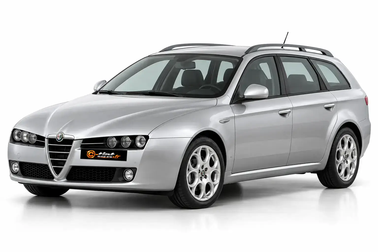 Kit vitre teintée Alfa Romeo 159 Sportwagon, Break 5 portes, 2006–2012 — vue trois-quarts avant
