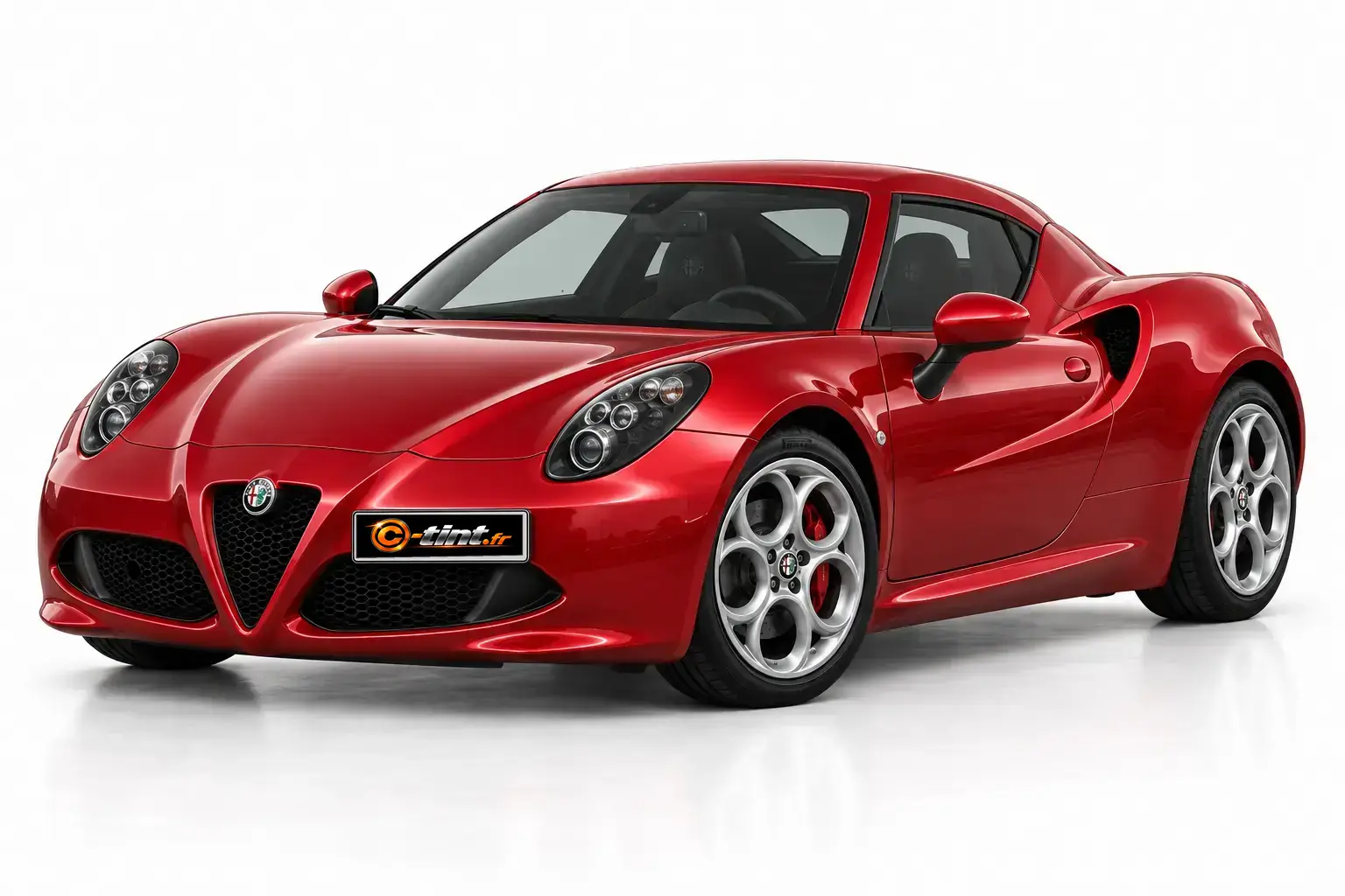 Kit vitre teintée Alfa Romeo 4C Coupé, Coupé 2 portes, 2013–2020 — vue trois-quarts avant