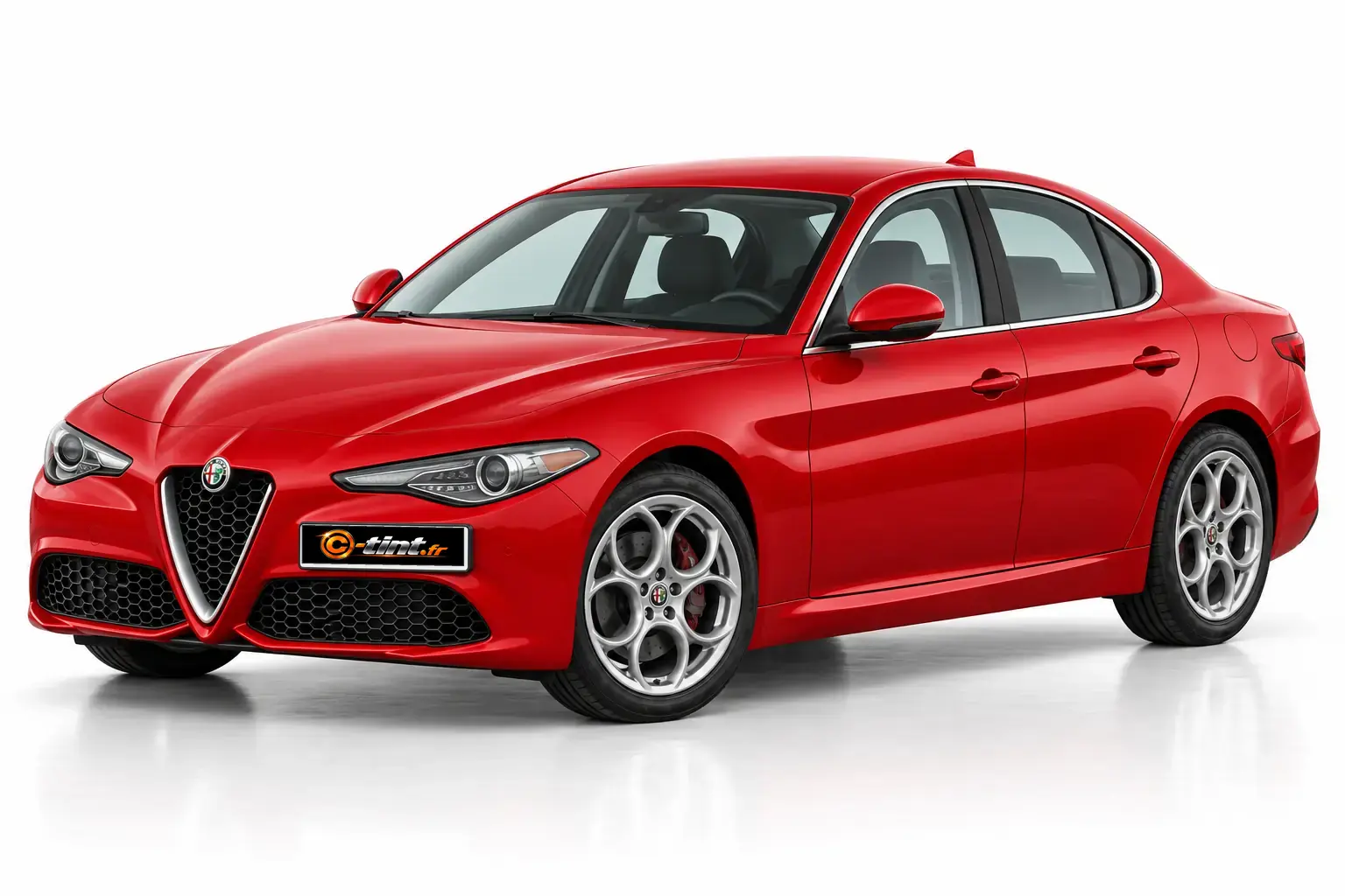 Kit vitre teintée Alfa Romeo Giulia Berline, Berline 4 portes, Depuis 2016 — vue trois-quarts avant