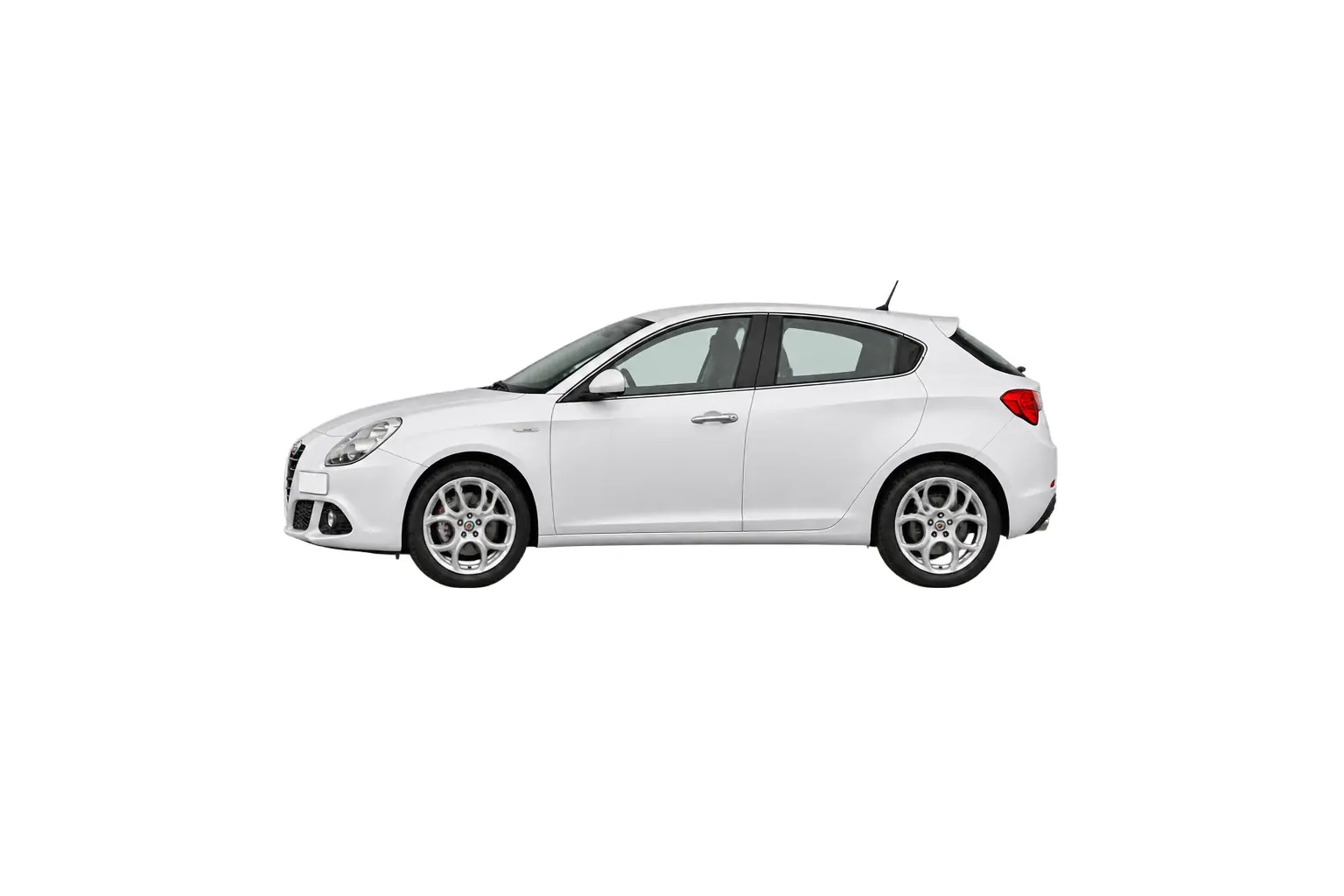 Kit vitre teintée Alfa Romeo Giulietta, 5 portes, 2010–2020 — vue de profil