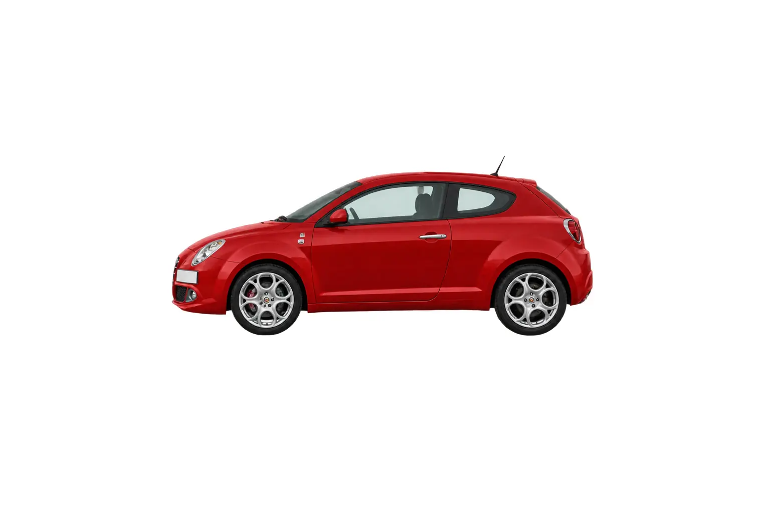 Kit vitre teintée Alfa Romeo MiTo, 3 portes, 2008–2018 — vue de profil