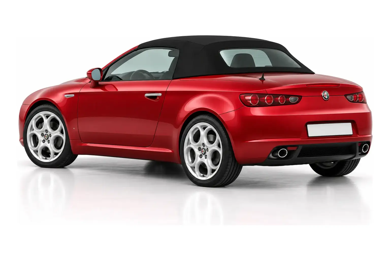 Kit vitre teintée Alfa Romeo Spider Génération Brera, Cabriolet 2 portes, 2006–2010 — vue trois-quarts arrière