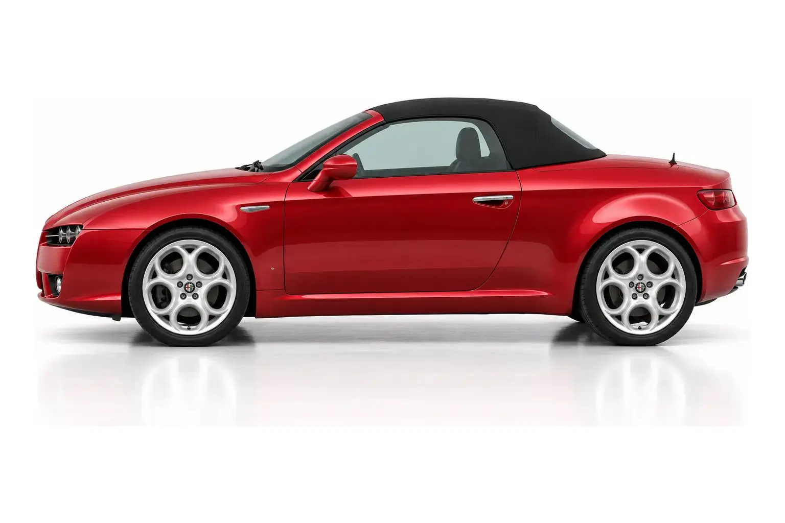 Kit vitre teintée Alfa Romeo Spider Génération Brera, Cabriolet 2 portes, 2006–2010 — vue de profil