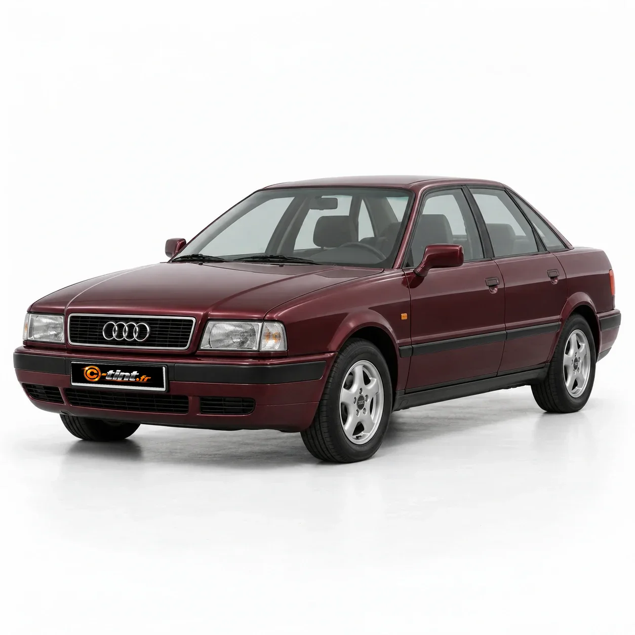 Audi 80 Berline 80 Berline — génération B4, 1995, Berline 4 portes, bordeaux — vue trois-quarts avant