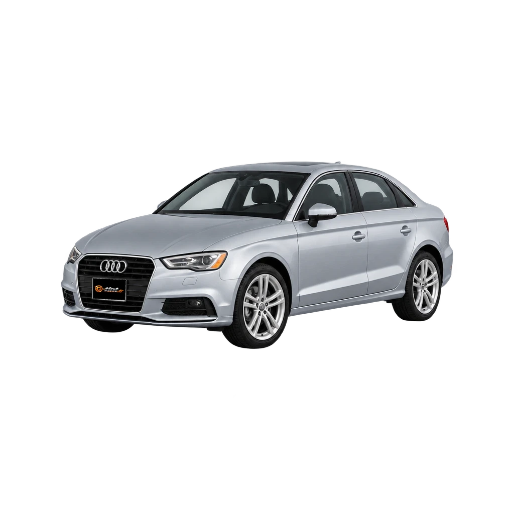 Audi A3 Génération 3 — Berline, 2013, Berline 4 portes, couleur illustrée — vue trois-quarts avant