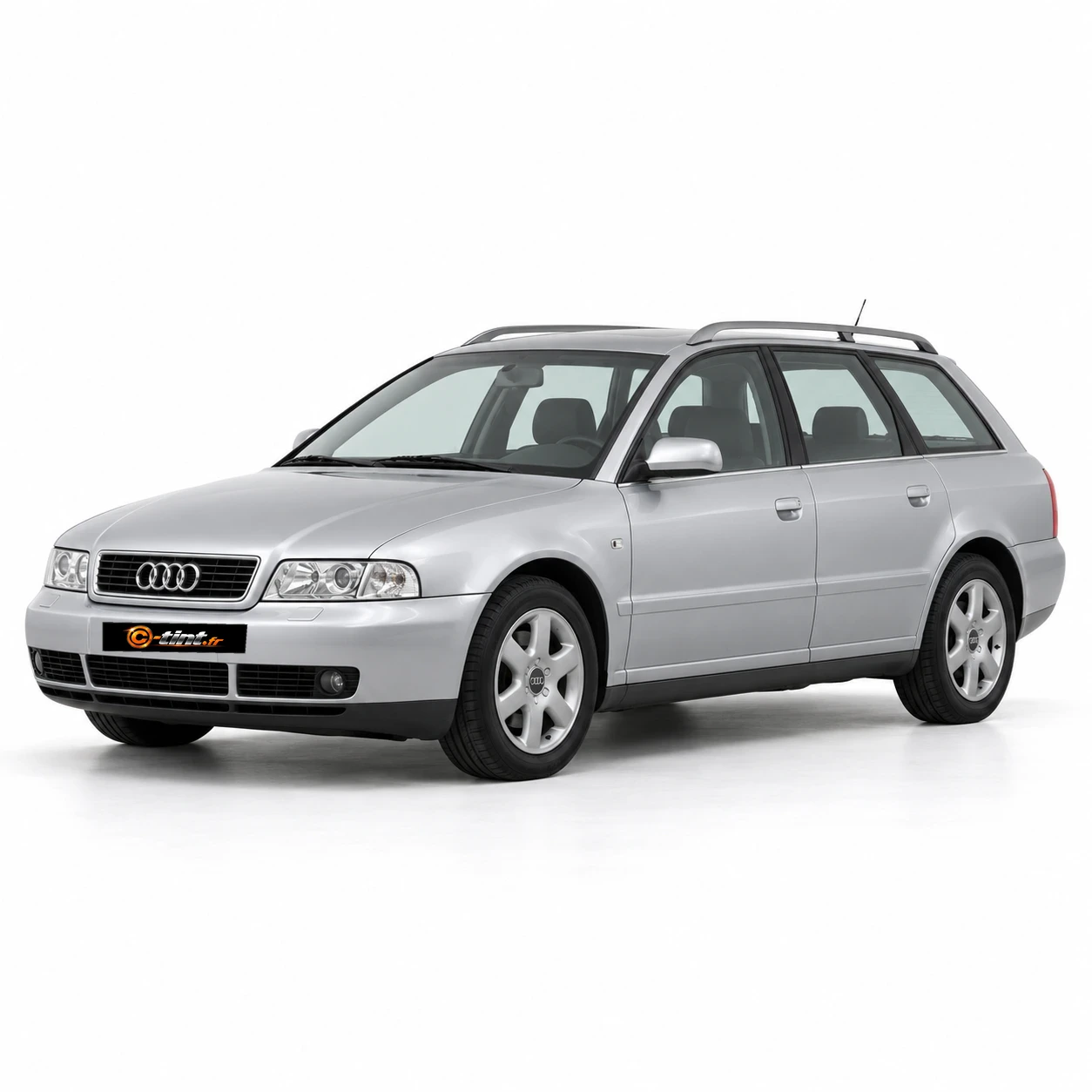Audi A4 Génération 1 — Avant Break, 2000, Break 5 portes, argent — vue trois-quarts avant