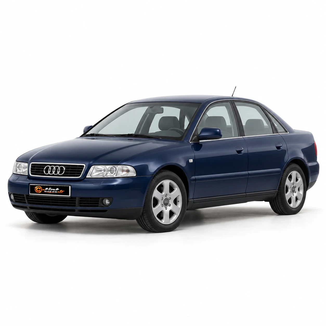 Audi A4 Génération 1 — Berline, 2000, Berline 4 portes, bleu — vue trois-quarts avant