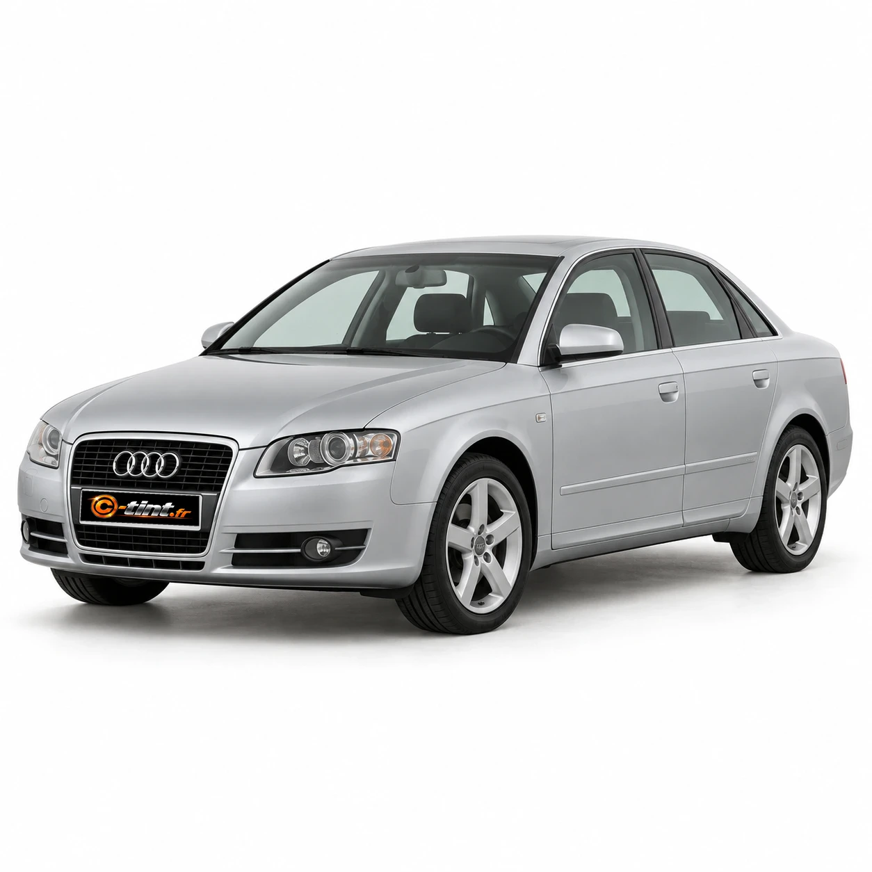 Audi A4 Génération 3 — Berline, 2007, Berline 4 portes, argent — vue trois-quarts avant