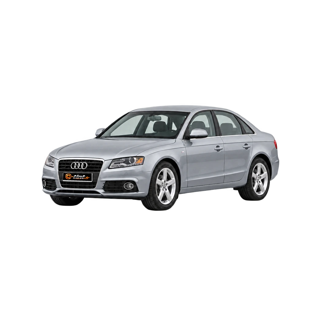 Audi A4 Génération 4 — Berline, 2007, Berline 4 portes, couleur illustrée — vue trois-quarts avant