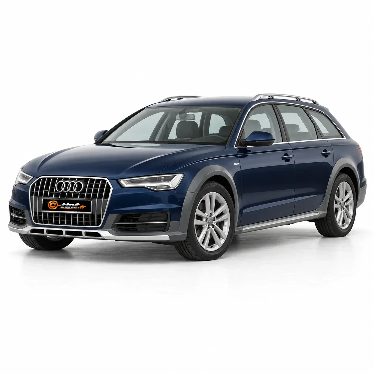 Audi A6 Génération 4 — Allroad Break, 2015, Break 5 portes, bleu — vue trois-quarts avant
