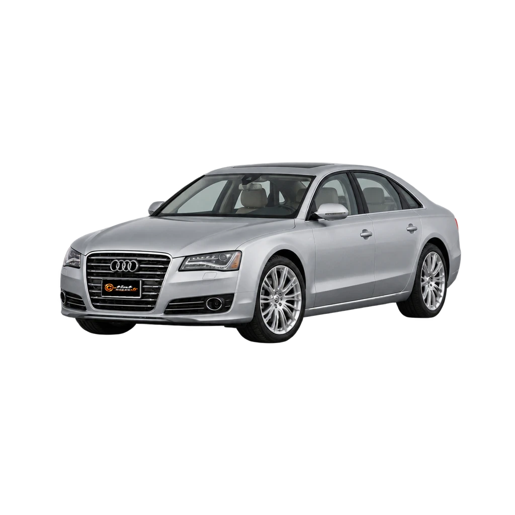 Audi A8 Génération 3 — Longue Berline, 2010, Berline 4 portes, couleur illustrée — vue trois-quarts avant