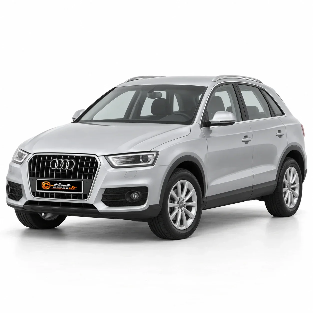 Audi Q3 Génération 1, 2014, SUV / 4x4 5 portes, argent — vue trois-quarts avant