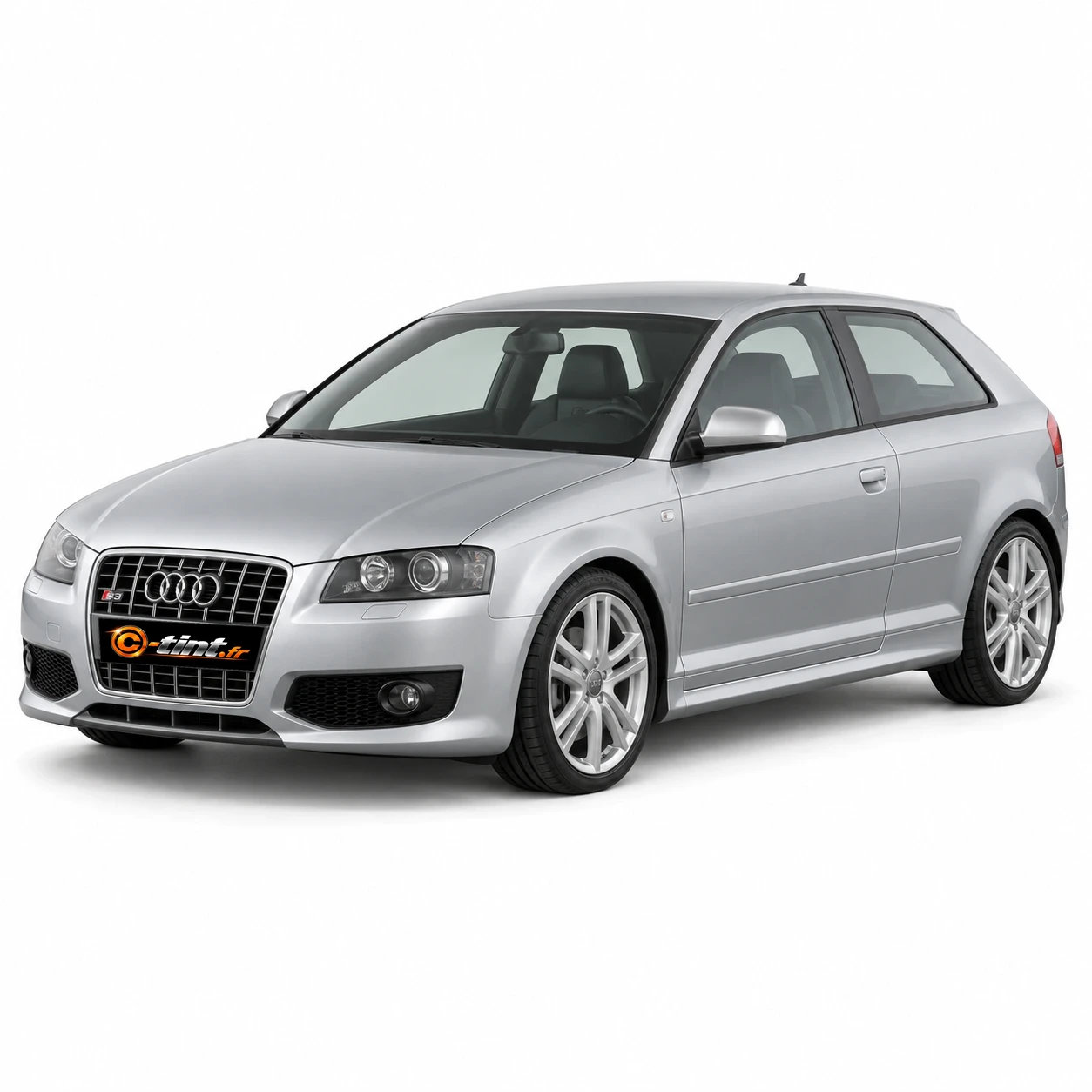 Audi S3 Génération 2 — Coupé, 2007, 3 portes, argent — vue trois-quarts avant
