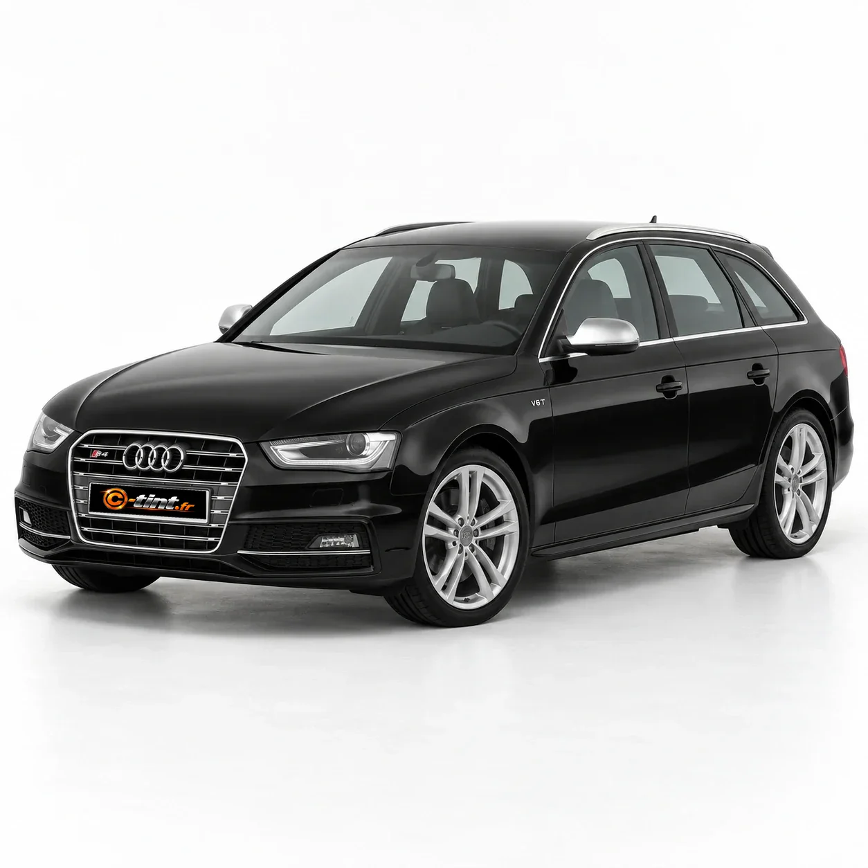 Audi S4 Génération 4 — Avant, 2013, Break 5 portes, noir — vue trois-quarts avant