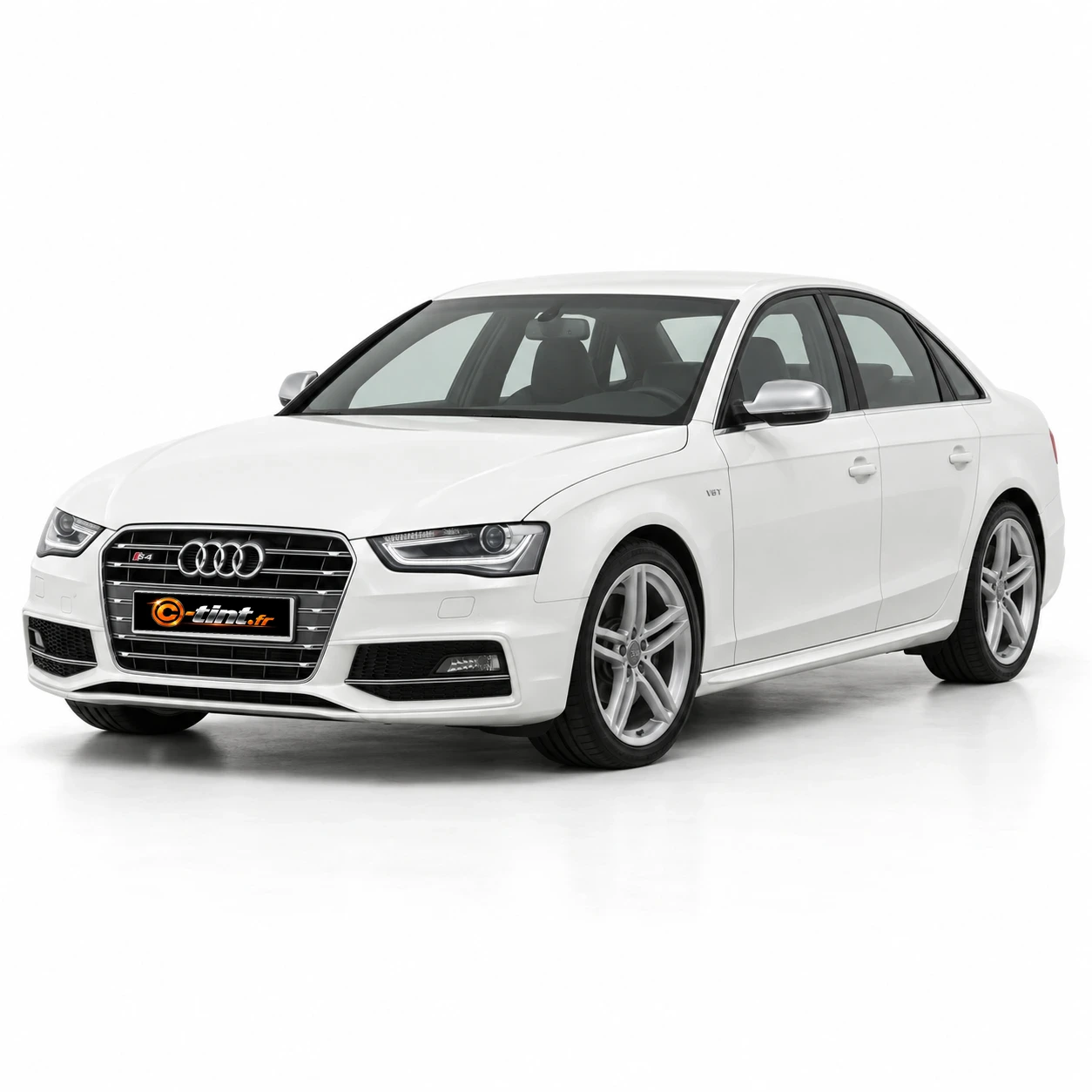 Audi S4 Génération 4 — Berline, 2013, Berline 4 portes, blanc — vue trois-quarts avant