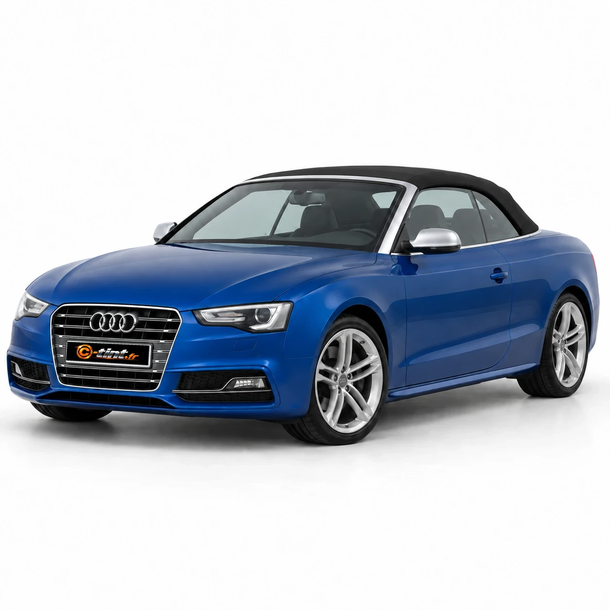 Audi S5 Génération 1 — Cabriolet, 2013, Cabriolet 2 portes, bleu — vue trois-quarts avant