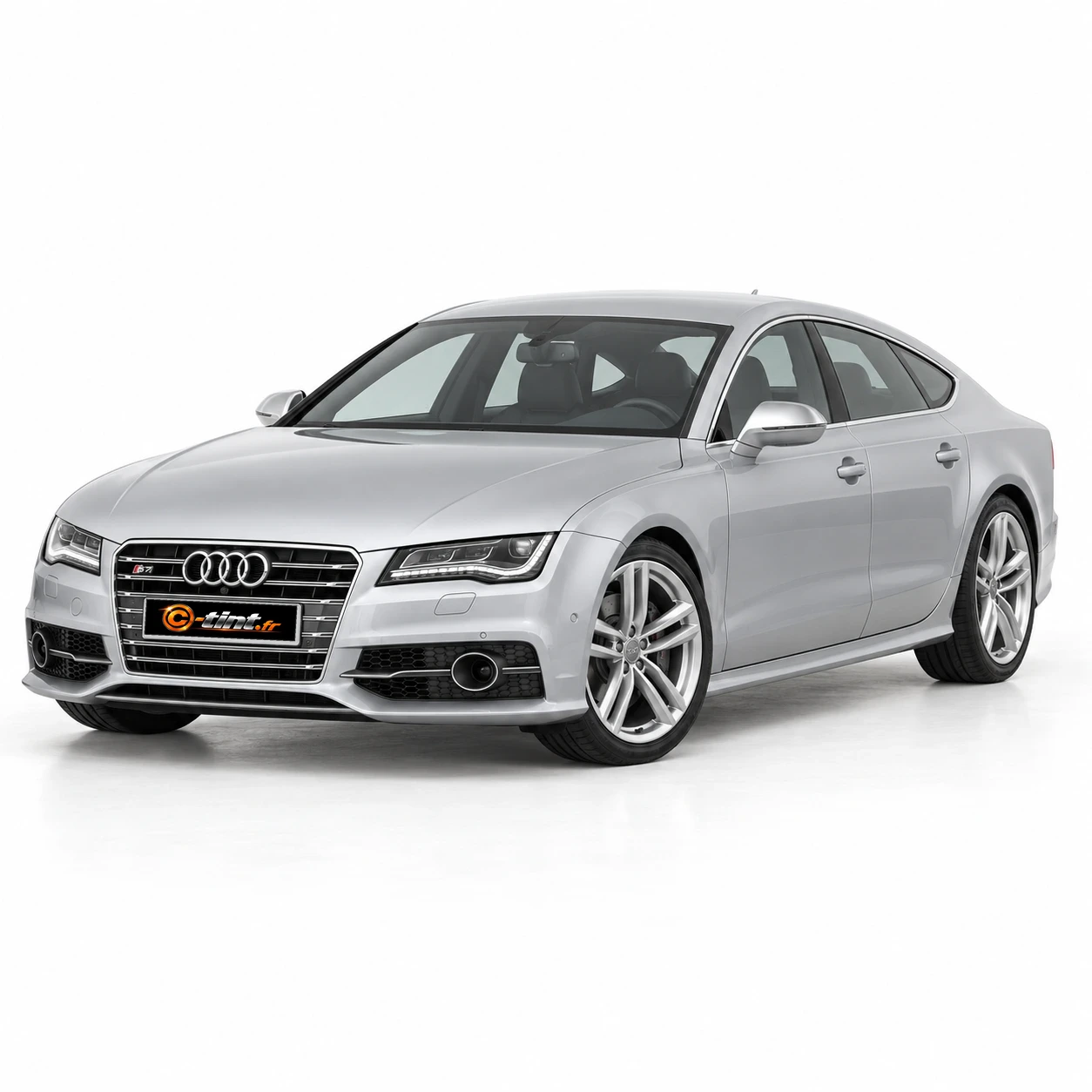 Audi S7 Génération 1 — Sportback, 2014, Berline 5 portes, argent — vue trois-quarts avant