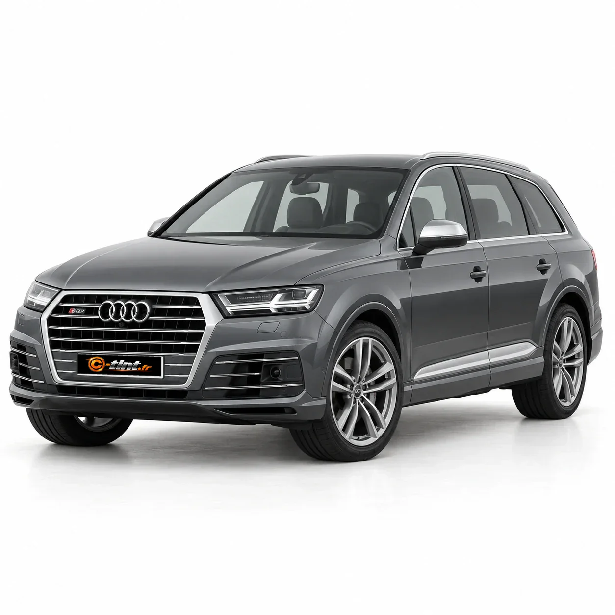 Audi SQ7 Génération 2, 2018, SUV / 4x4 5 portes, gris — vue trois-quarts avant
