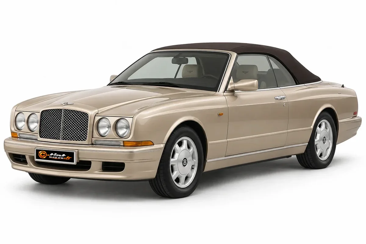 Bentley Azure Génération I, 2000, Cabriolet 2 portes, champagne métallisé — vue trois-quarts avant
