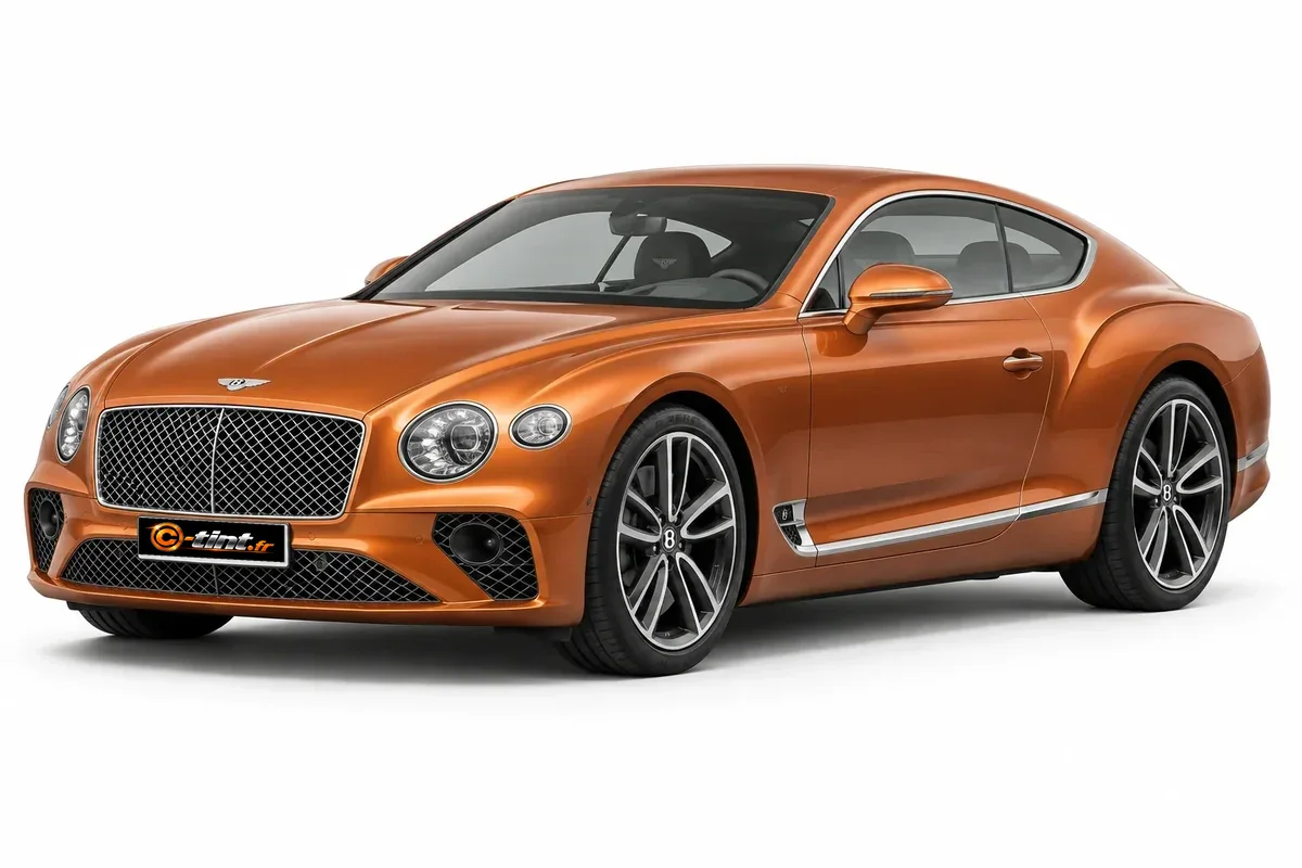 Bentley Continental GT Génération III, 2020, Coupé 2 portes, cuivre métallisé — vue trois-quarts avant