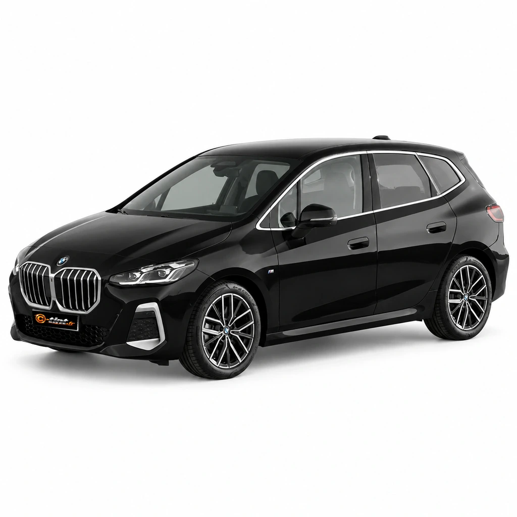 BMW Série 2 U06 — Génération 2 — Active Tourer, 2023, Active Tourer (5 portes), noir — vue trois-quarts avant