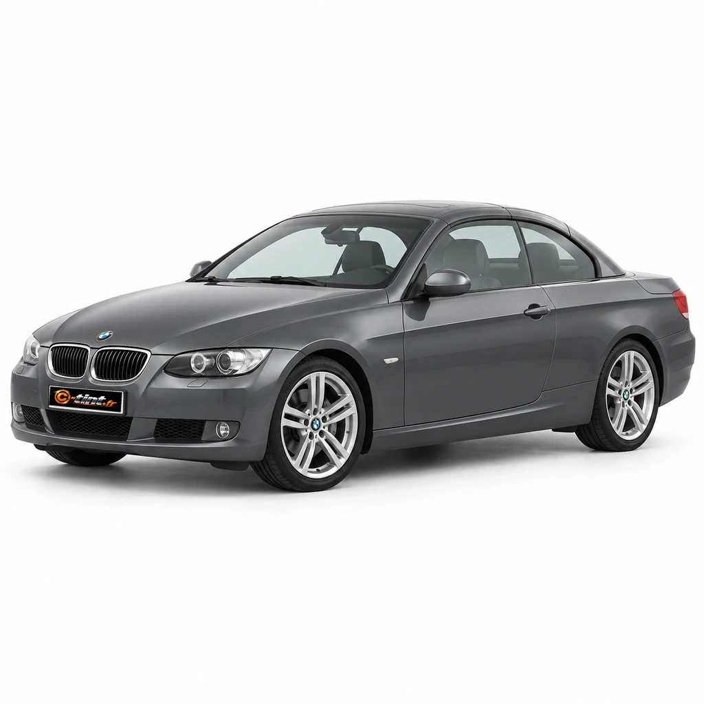 BMW Série 3 E93 — Génération 5 — CC Cabriolet, 2010, CC Cabriolet (2 portes), gris métallisé — vue trois-quarts avant