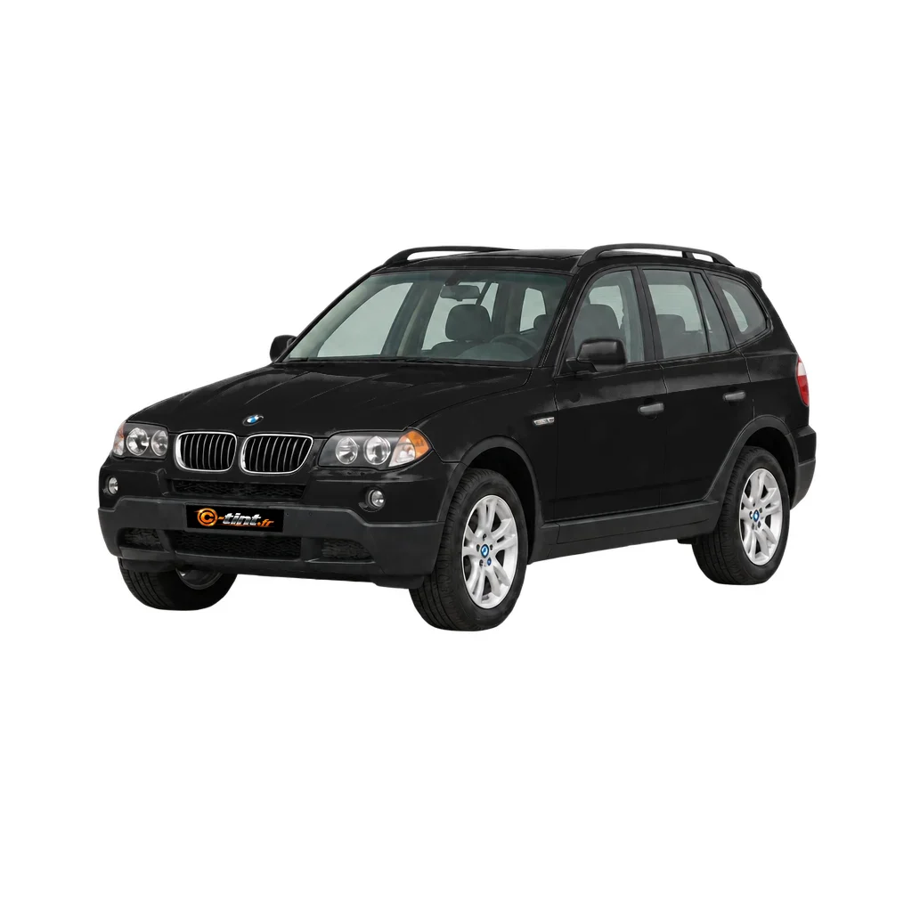 BMW X3 / iX3 E83 — Génération 1, 2010, SUV–4x4, noir — vue trois-quarts avant