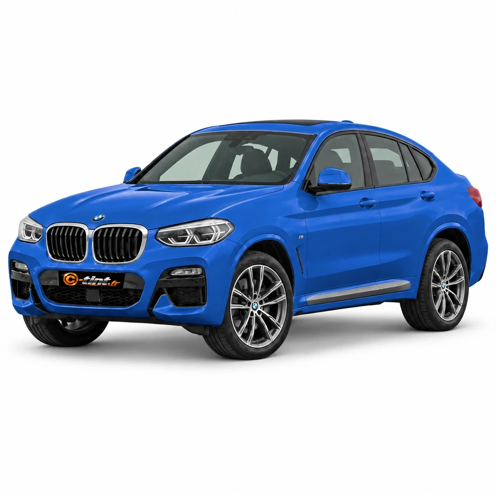 BMW X4 G02/F98 — Génération 2, 2025, SUV–4x4, bleu — vue trois-quarts avant