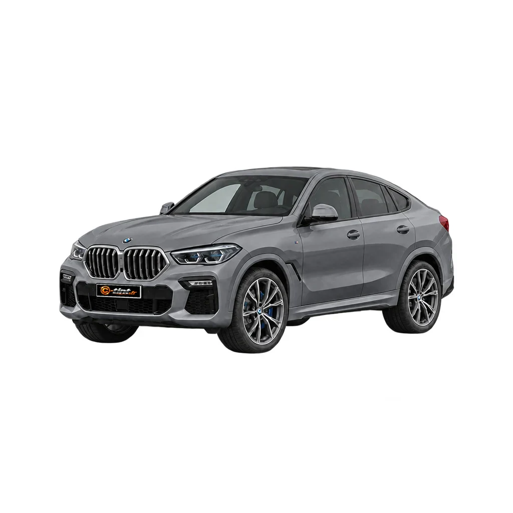 BMW X6 G06/F96 — Génération 3, 2026, SUV–4x4, gris — vue trois-quarts avant