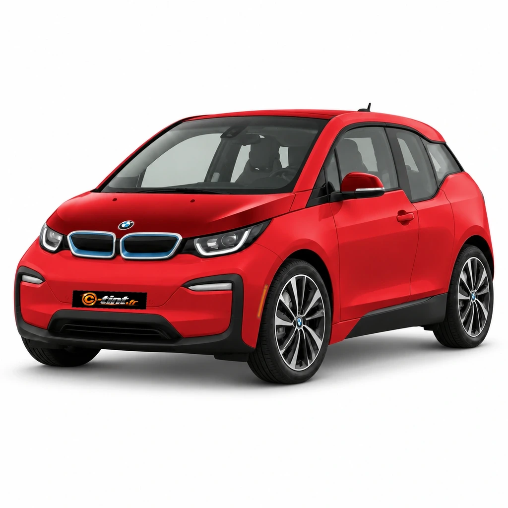 BMW i3 I01 — Génération 1, 2022, Hatchback (5 portes), rouge — vue trois-quarts avant