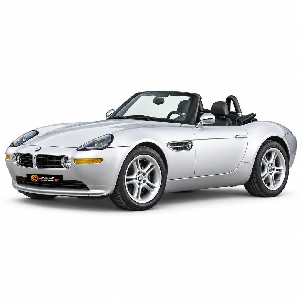 BMW Z8 E52 — Génération 1, 2003, cabriolet (2 portes), argent — vue trois-quarts avant
