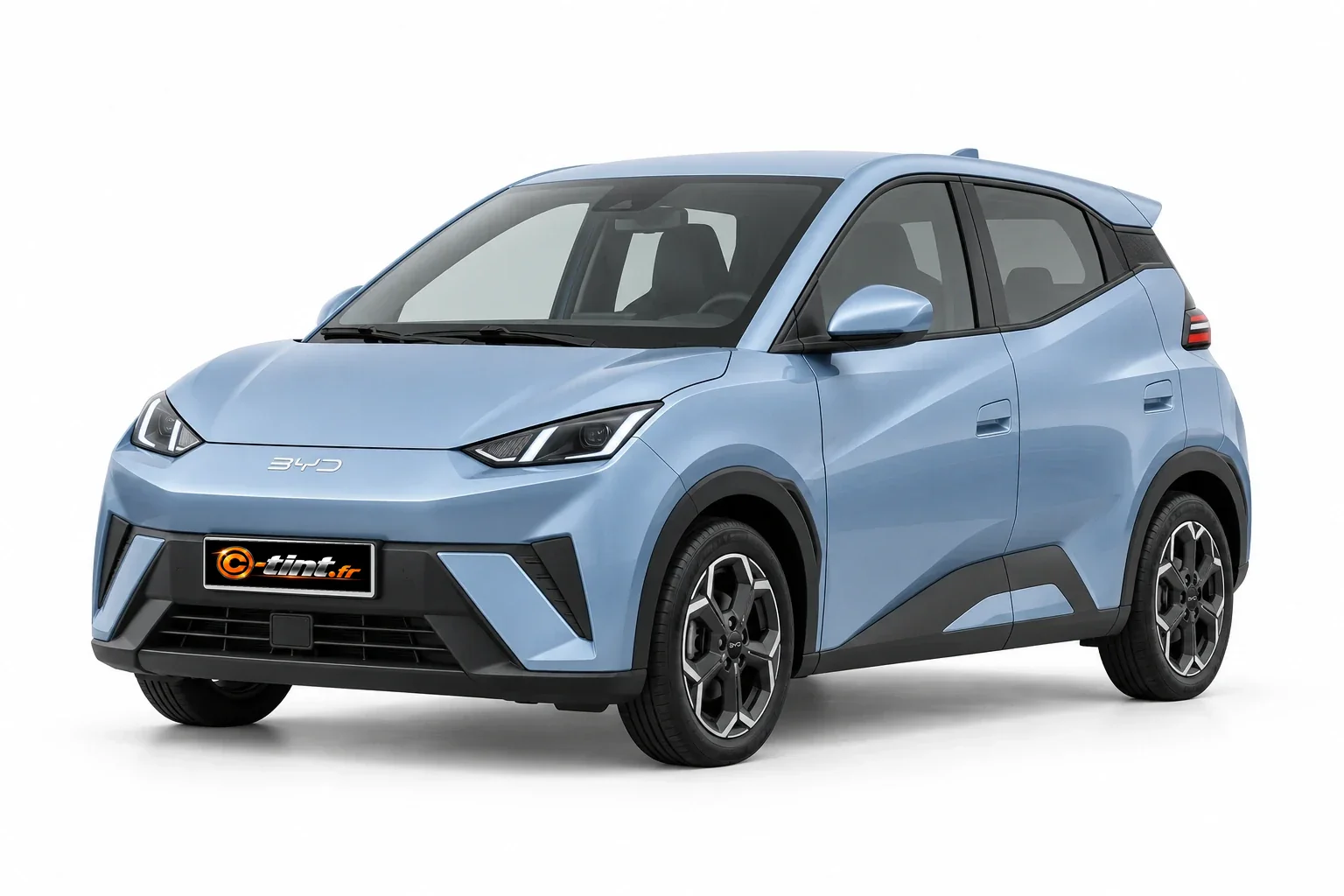 BYD DOLPHIN SURF Électrique, 2025, Citadine 5 portes, bleu glacier métallisé — vue trois-quarts avant