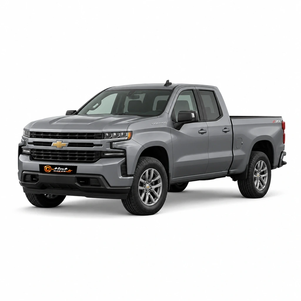 Chevrolet Silverado Génération 4 — Double Cabine Pick-up — lunette 3 parties, Double Cabine Pick-up (4 portes) — vue trois-quarts avant