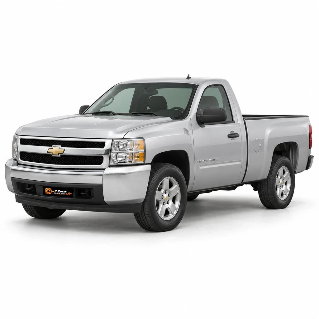 Chevrolet Silverado GMT900 — Génération 2 — Simple Cab Pick-up, Simple Cab Pick-up (2 portes) — vue trois-quarts avant