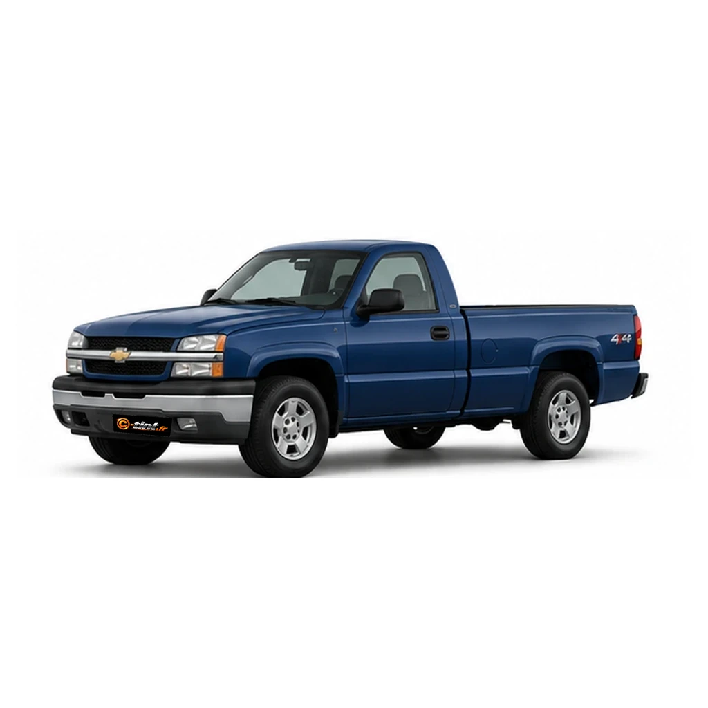 Chevrolet Silverado GMT800 — Génération 1 — Simple Cab Pick-up, Simple Cab Pick-up (2 portes) — vue trois-quarts avant