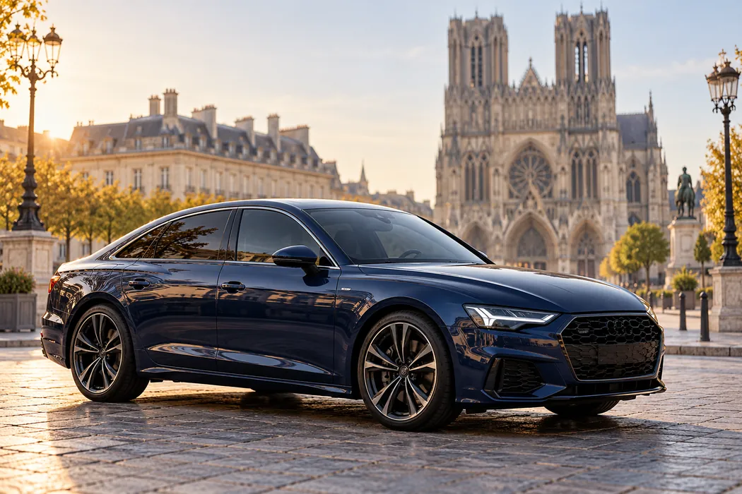 Voiture dans une ambiance inspirée de Reims