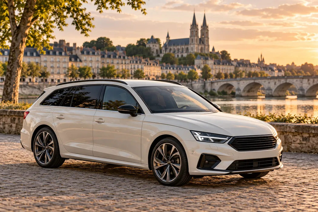 Voiture dans une ambiance inspirée de Tours