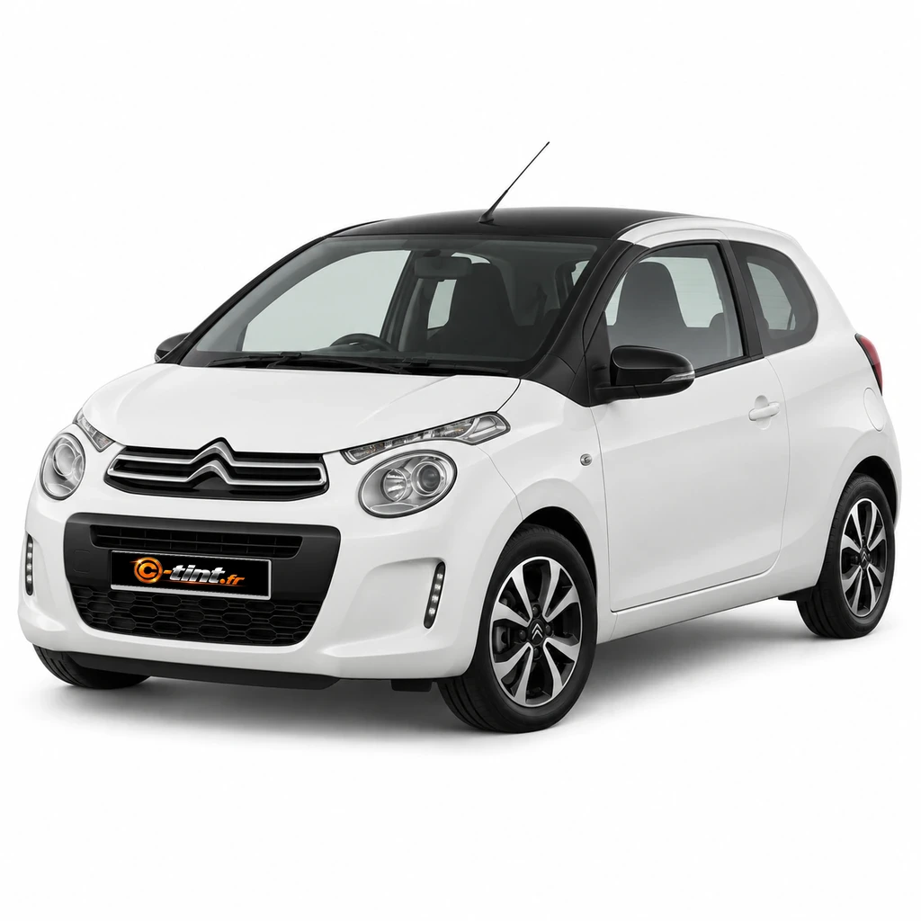 Citroën C1 Génération 2, 3 portes — vue trois-quarts avant