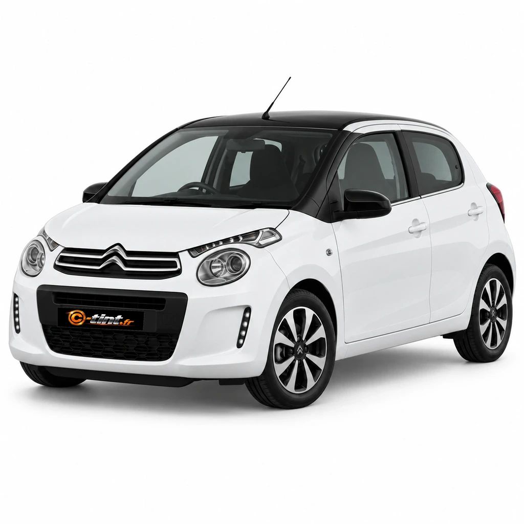 Citroën C1 Génération 2, 5 portes — vue trois-quarts avant