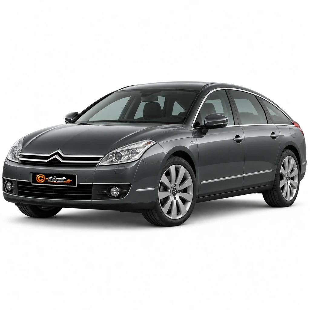 Citroën C6 T — Berline — lunette arrière divisée en 2 parties, Berline (4 portes) — vue trois-quarts avant