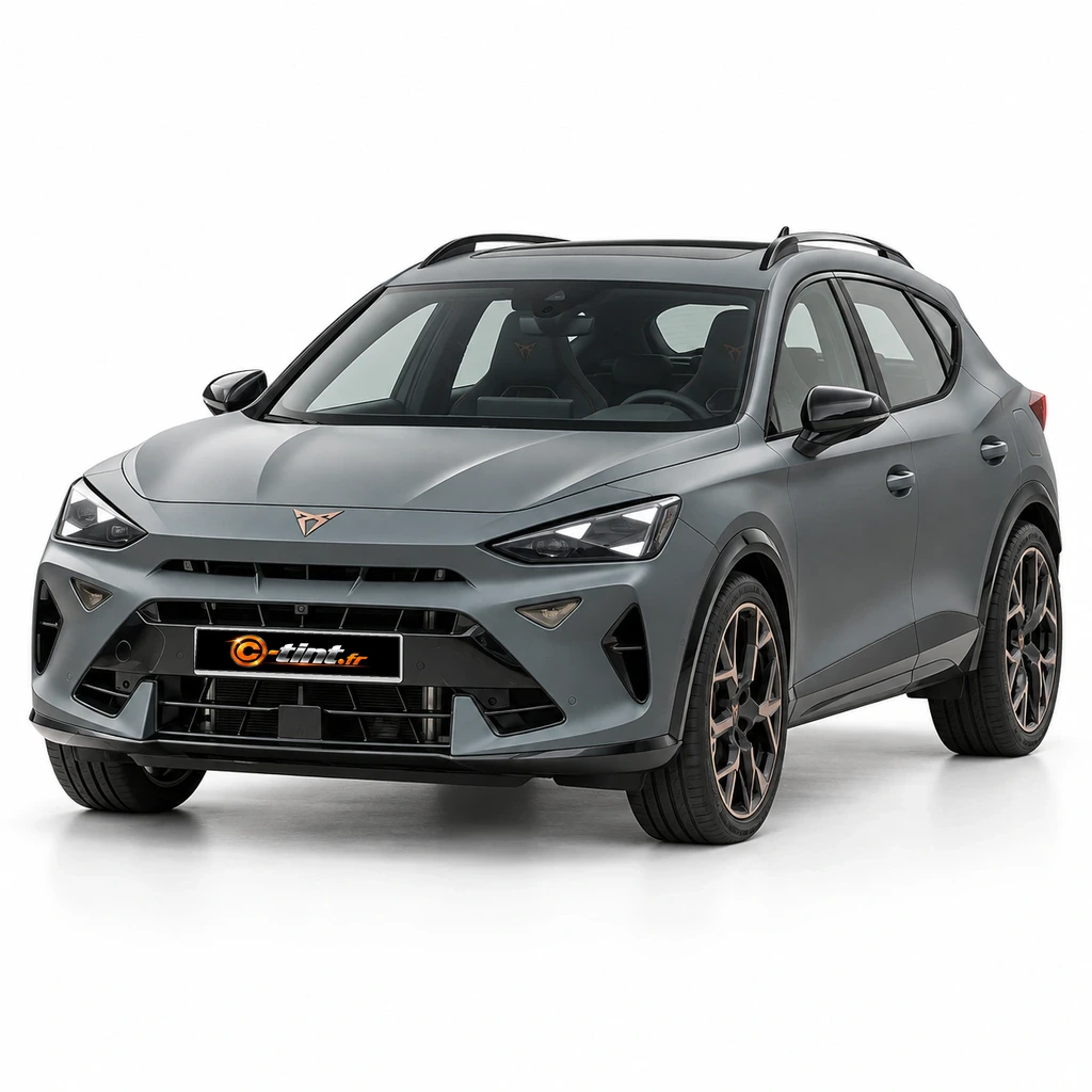 Cupra Formentor Génération 1, 2024, SUV, gris mat — vue trois-quarts avant