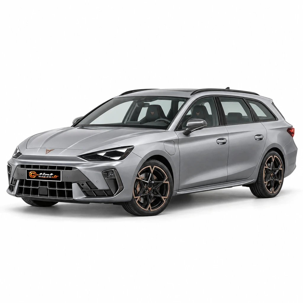 Cupra Leon KL8 — Leon IV — Sportstourer, 2024, Break, argent — vue trois-quarts avant