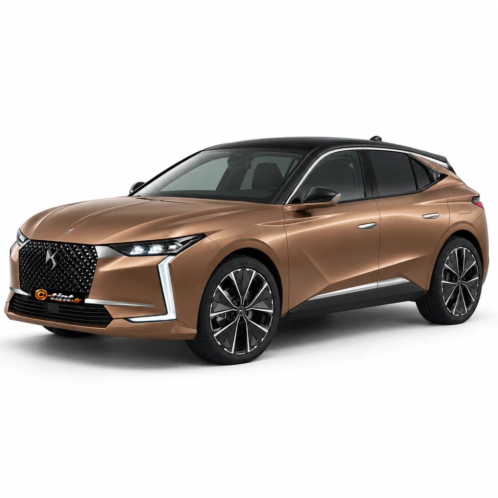 DS 4 Génération 2 — DS 4, 2022, 5 portes, brun cuivré — vue trois-quarts avant