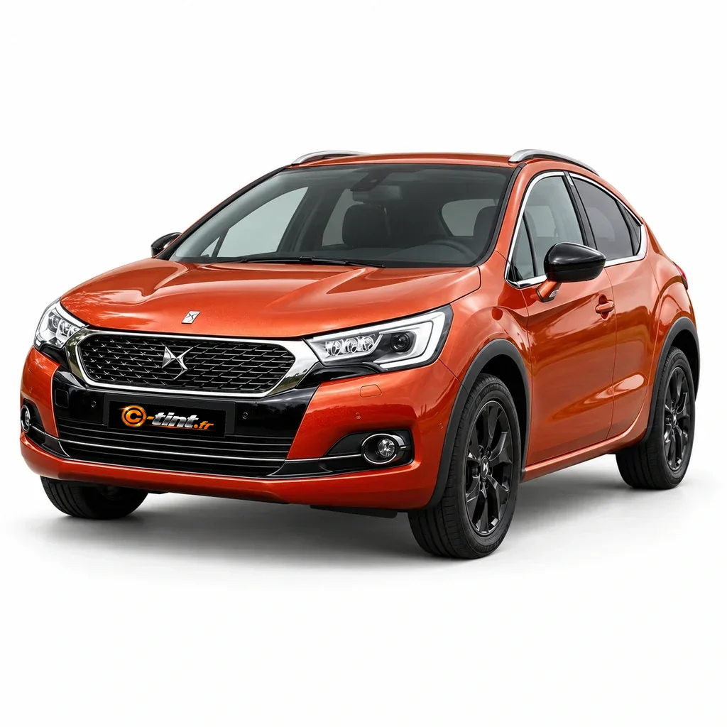 DS 4 Génération 1 — Crossback, 2016, Crossover 5 portes, orange bronze — vue trois-quarts avant
