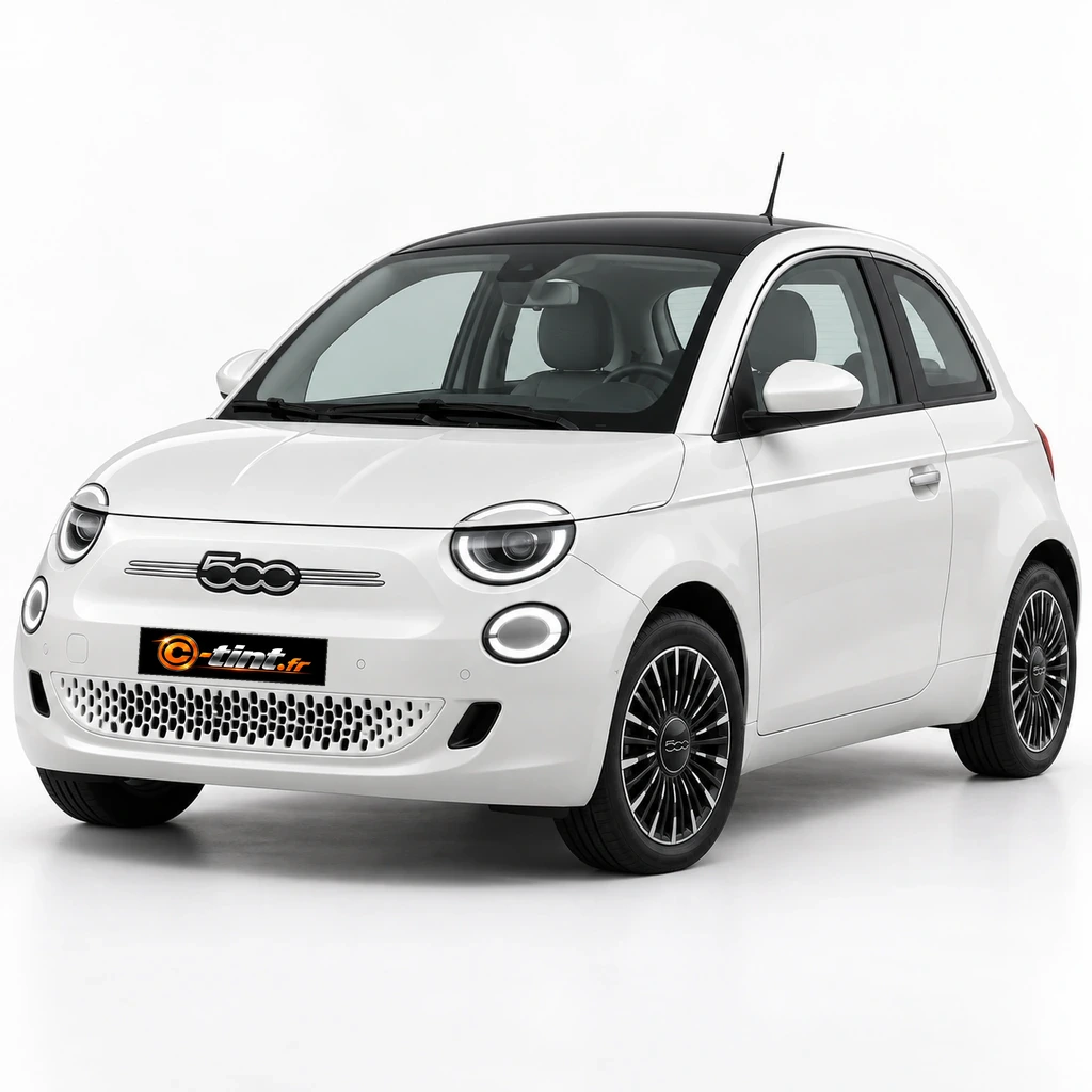 Fiat 500 332 — Génération 2 — E, E (3 portes) — vue trois-quarts avant