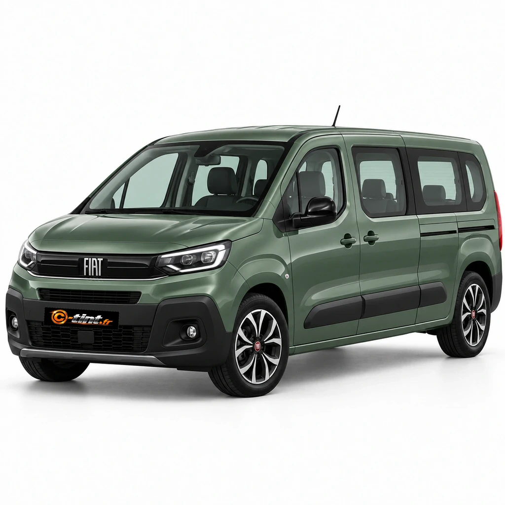 Fiat Doblo Génération 3 — Long — vitres decedantes, hayon ouvrant, Long (4/5 portes) — vue trois-quarts avant