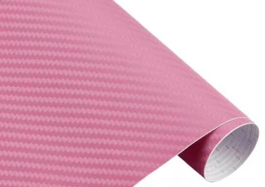Rouleau de film covering carbone rose pink