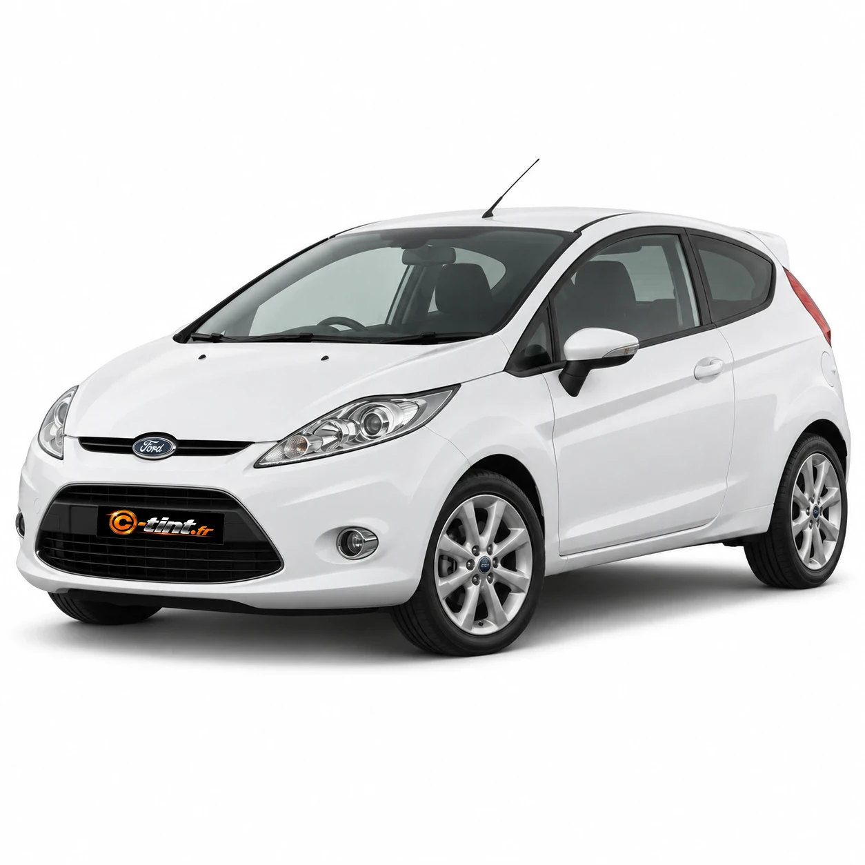 Ford Fiesta Génération 6 · 3 portes — vue trois-quarts avant