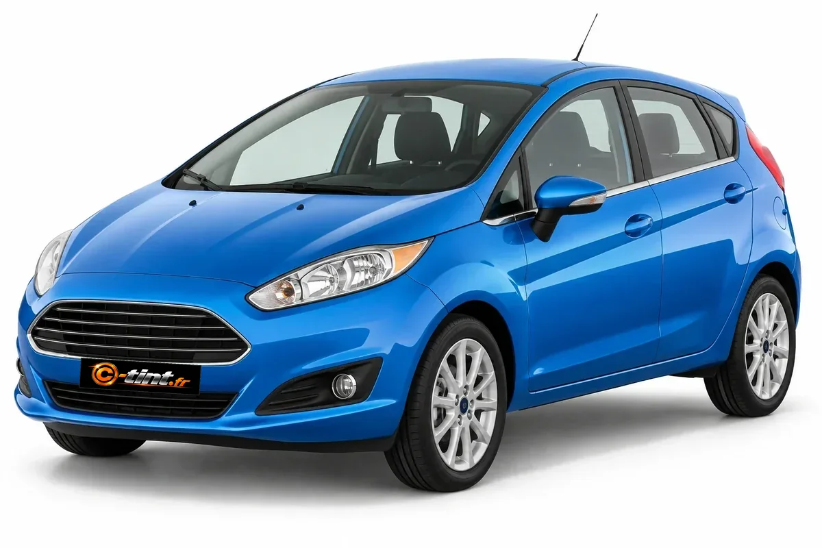 Ford Fiesta Génération 6 · 5 portes — vue trois-quarts avant